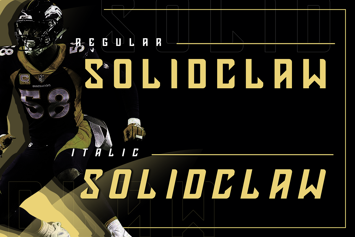 Solidclaw Display Font preview 3