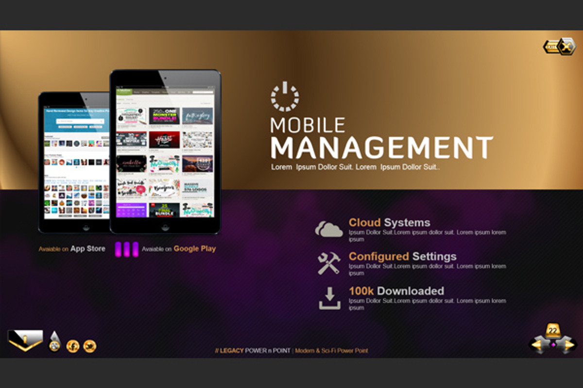 Legacy Powerpoint - Gold Edition, a Presentation Template by Micro Designs (Photo 6 of 8)