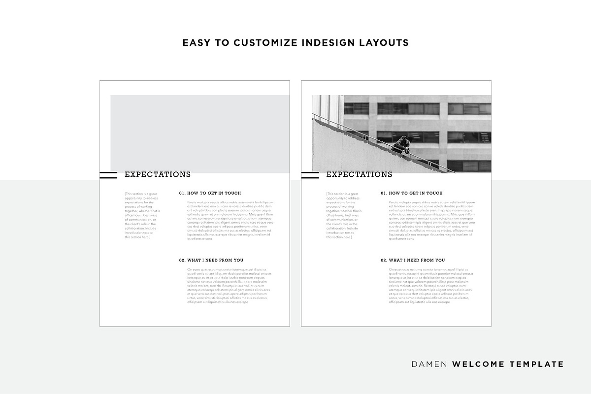 Damen Welcome Template, a Brochure Template by Christie Evenson (Photo 2 of 6)