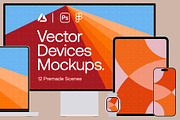 12 Vector Devices Mockup - 2026, an iPhone Mockup by Asylab (Thumbnail 1 of 43)