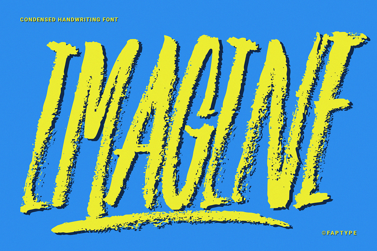 Imagine | Condensed Handwriting Font, a Handwritten Font by Ardana Creative (Photo 1 of 8)