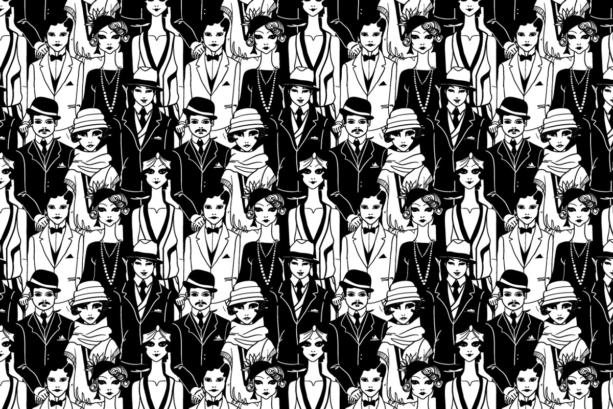 Set of Art Deco people., a Person Illustration by AnastasiaFears (Photo 2 of 4)