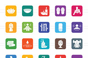 Spa Round Corner Flat Icons, an Icon by IconBunny (Thumbnail 2 of 2)