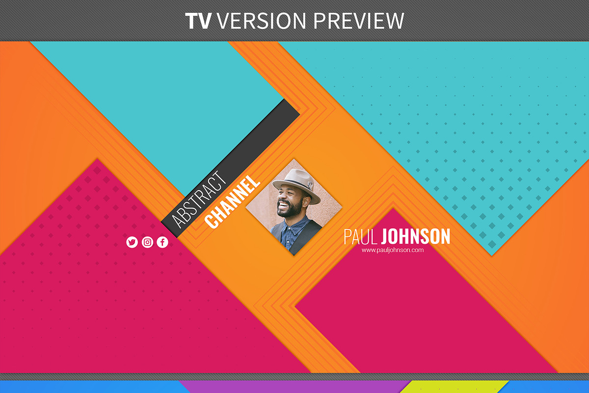 3 abstract youtube banners, a Social Media Template by Genestro Shop (Photo 2 of 2)