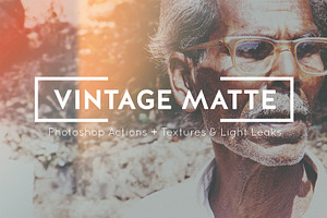 VINTAGE MATTE PHOTOSHOP ACTIONS