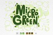 Microgreens Logo Vector Set, an Object Illustration by ElenaKovalyova (Thumbnail 7 of 16)
