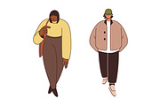 People citizens walk on street set, a Person Illustration by Good Studio (Thumbnail 6 of 10)