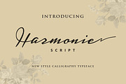 Harmonie Script, a Script Font by ianmikraz (Thumbnail 1 of 5)