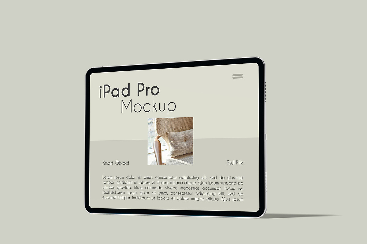 iPad Pro Mockup, an iPad Mockup by Graphicbars (Photo 3 of 25)