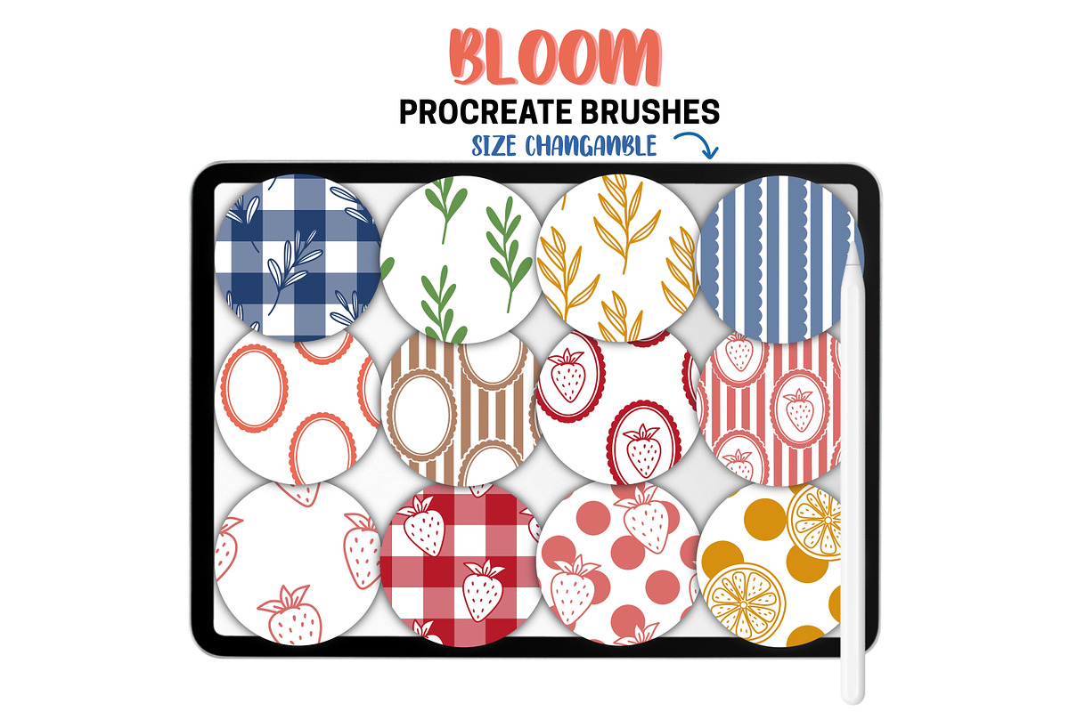 Bloom Procreate Pattern Brushes, a Brushes & More by Brush Lab (Photo 5 of 8)