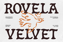 ROVELA VELVET – Organic Retro Font