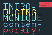 Monique Contemporary Monotype, a Font by Hederae Type Foundry (Thumbnail 1 of 7)