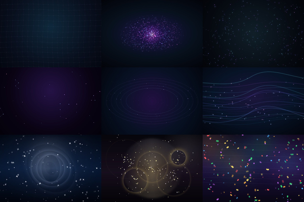 VJ Loops and Particles Backdrop, a Background Graphic by cheapmotiongraphics (Photo 3 of 7)