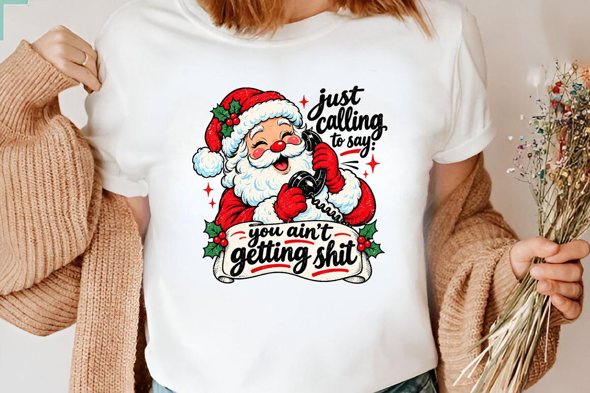Retro Funny Christmas PNG, a Seasonal Illustration by CraftArtStudio (Photo 3 of 4)