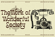 Rovace - Retro Slab Serif Font, a Slab Serif Font by RagamKata (Thumbnail 6 of 11)