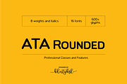 Ata Rounded, a Sans Serif Font by BULENT YUKSEL (Thumbnail 1 of 12)