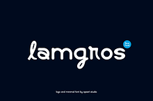 Lamgros - Minimal Logo Font