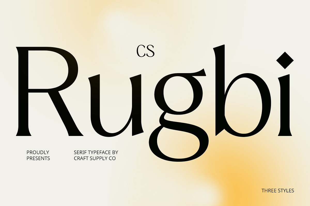 CS Rugbi – Contemporary Font, a Serif Font by Craft Supply Co. (Photo 1 of 8)