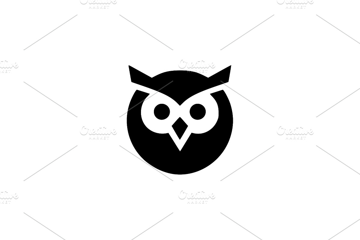 Round Owl Icon, a Branding & Logo Template by Vectorium Studio (Photo 1 of 4)