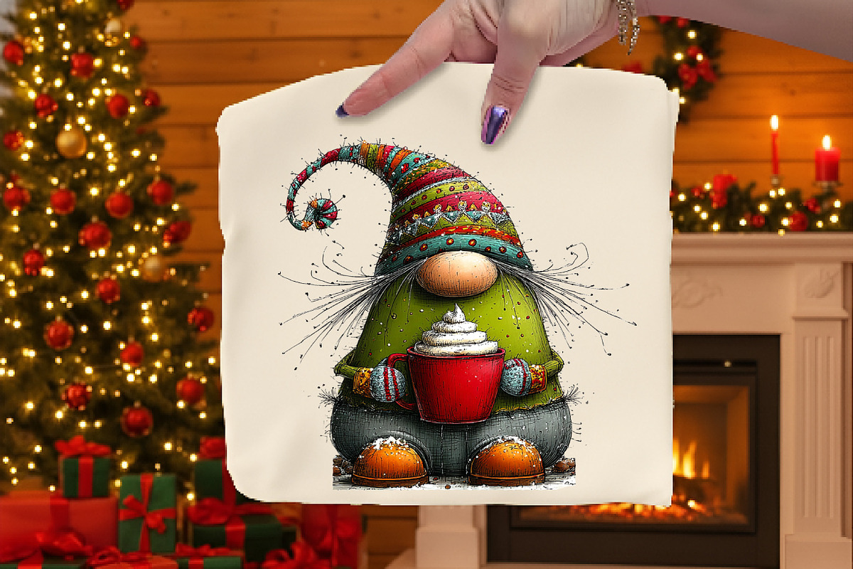 Whimsical Christmas Gnome Clipart, an Illustration by Dream Creation (Photo 7 of 8)