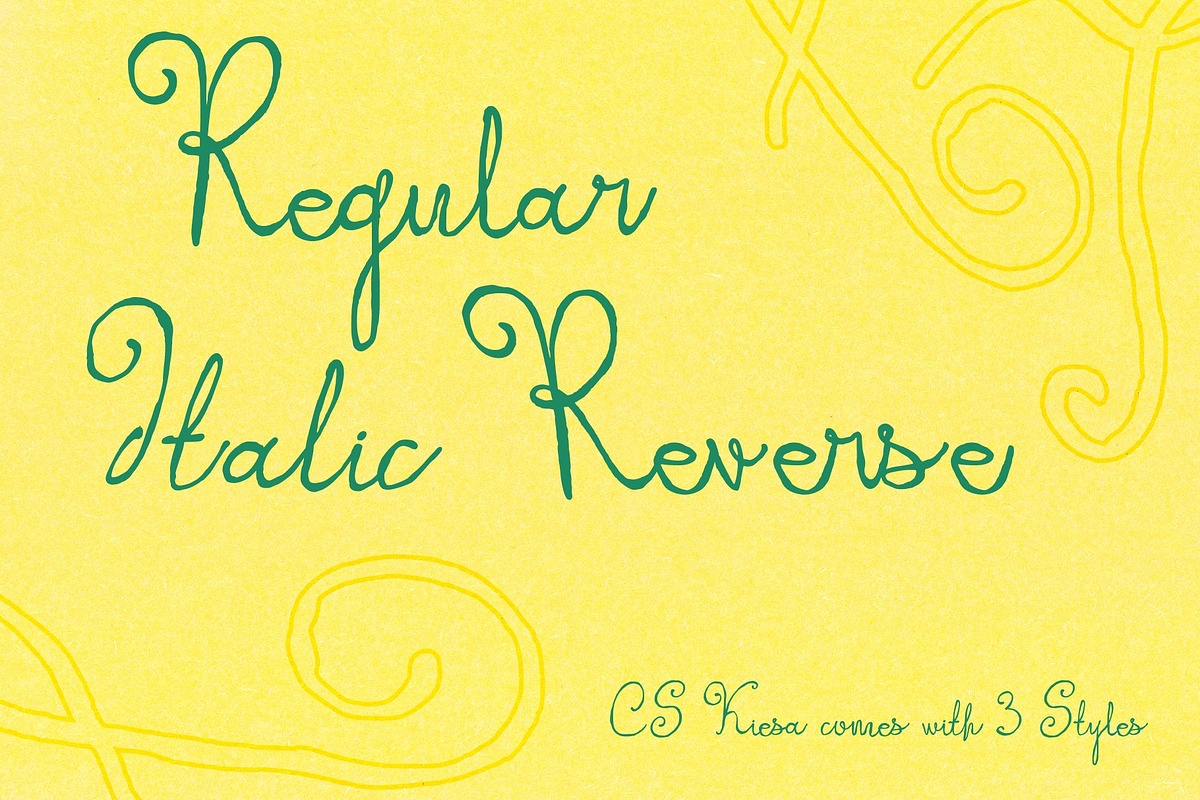 CS Kiesa, a Script Font by Craft Supply Co. (Photo 3 of 8)