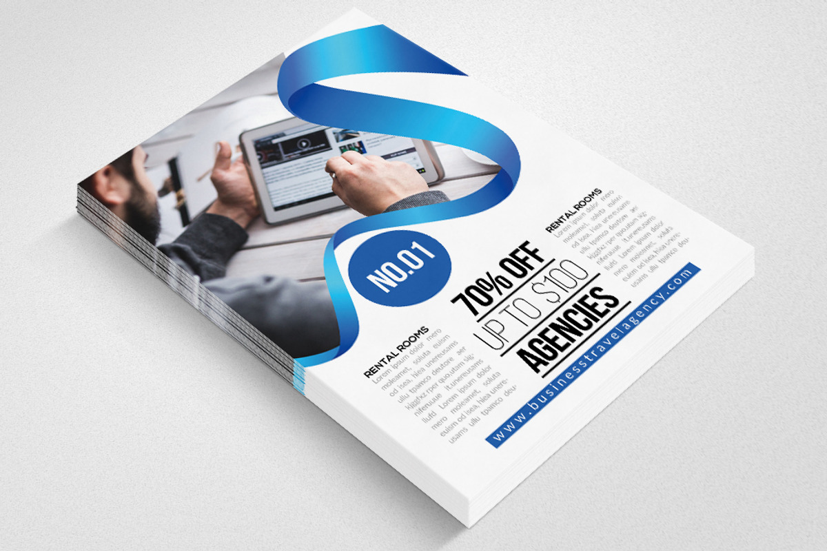 Elegant Business Flyer Template, a Flyer Template by Psd Templates (Photo 3 of 3)