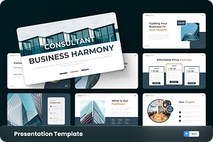 Harmony - Business Consultant, a Presentation Template by GraphauseProject