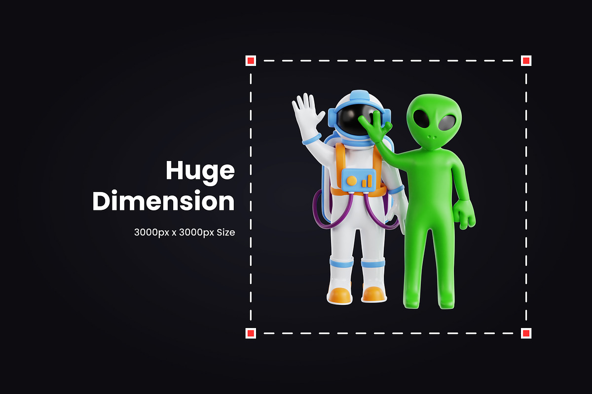 3D Alien Illustration, an Object 3D Model by SLAB! Design (Photo 2 of 4)
