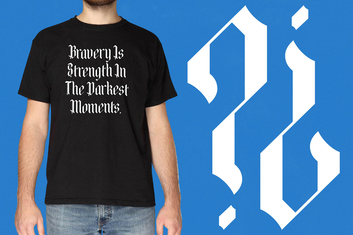 Bold Riot Modern Blackletter, a Blackletter Font by timelesstype.co (Photo 11 of 20)