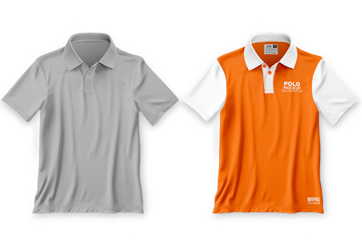 Polo T-Shirt Mockup, an Apparel Mockup by GraphicsPixel