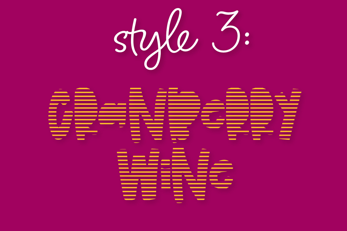 Cranberry Wine - Stripe Font Family preview 4