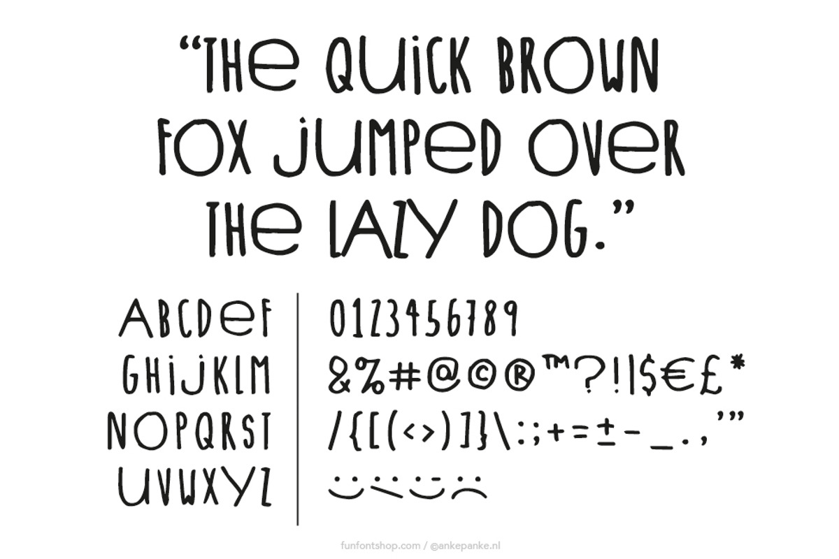 Lieve Letters handmade Font preview 2