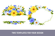 Set With Daisy And Cornflower, a Pattern Graphic by Vector beauty (Thumbnail 6 of 9)