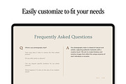 Split FAQ Showit Template Canvas, a Websites & App Template by Amanda Pena Design (Thumbnail 4 of 6)