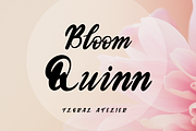 Bloom Quinn, a Handwritten Font by nongnuchpolyiam1 (Thumbnail 1 of 6)