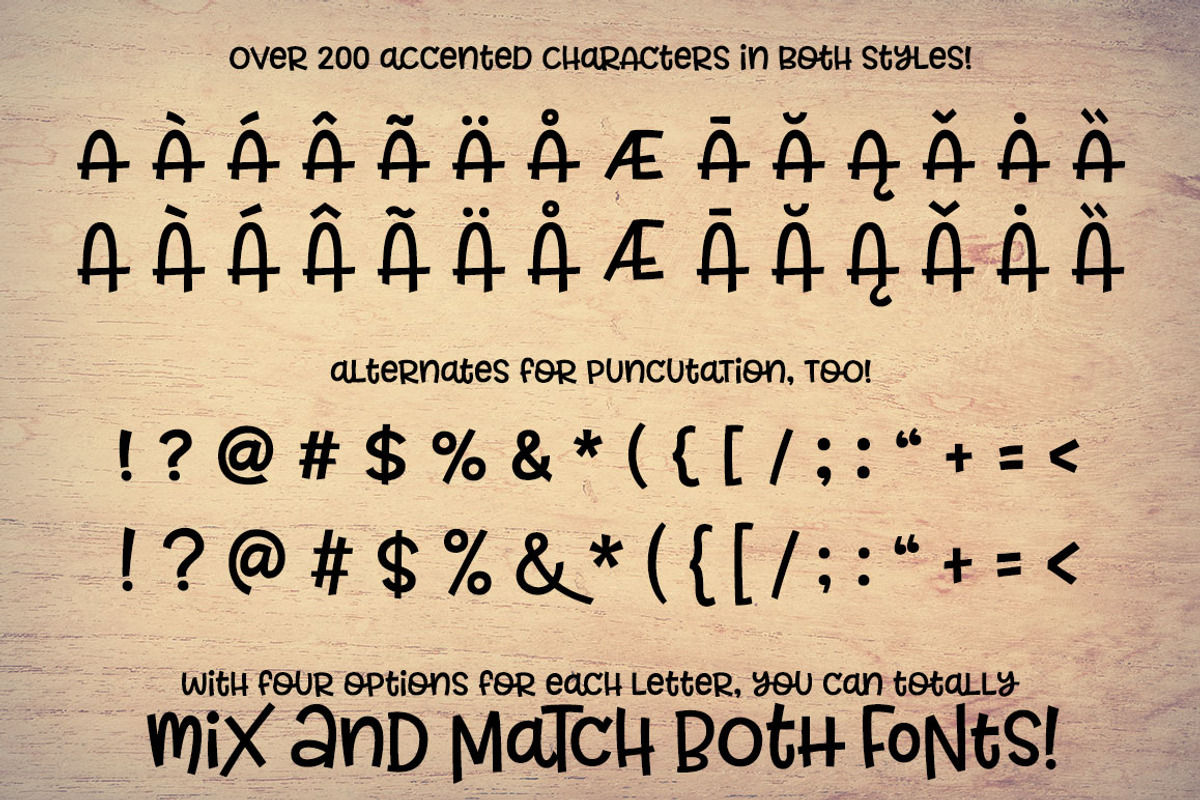 Allspice: a fun mixed-case font! preview 5