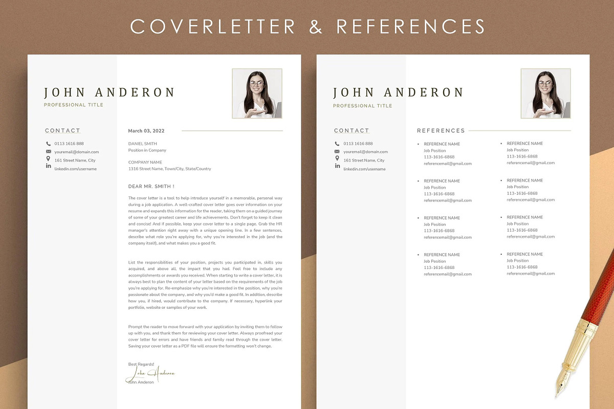 Resume Template Word, Pro Resume, a Resume Template by resumetemplathttps://d3es (Photo 4 of 7)