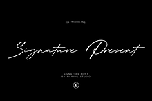Signature Present – Signature Font