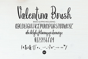 VALENTINA BRUSH Thin Script Font