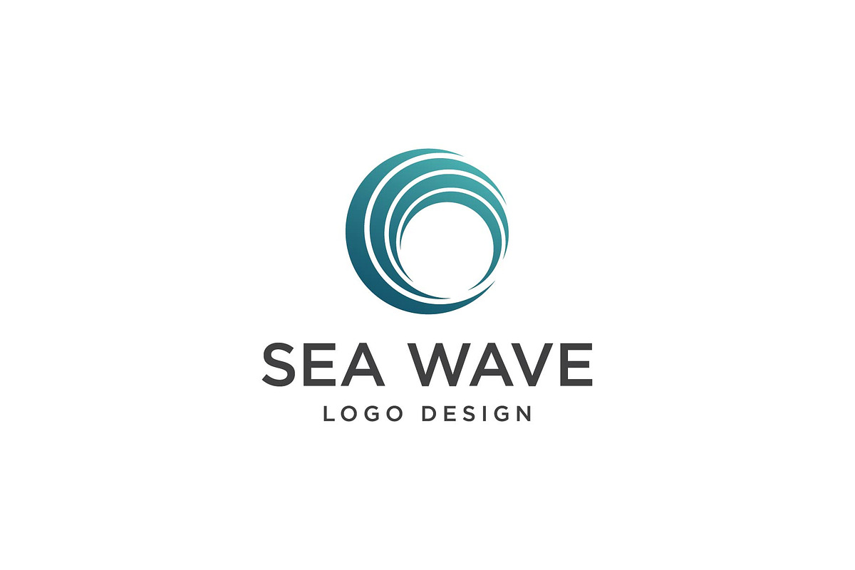 Ocean Wave Circle Logo, a Marketing Template by FransiskaDesign