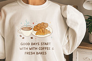 Coffee Morning Hand-drawn PNG Bundle, an Illustration by GlitterCraft (Thumbnail 6 of 101)