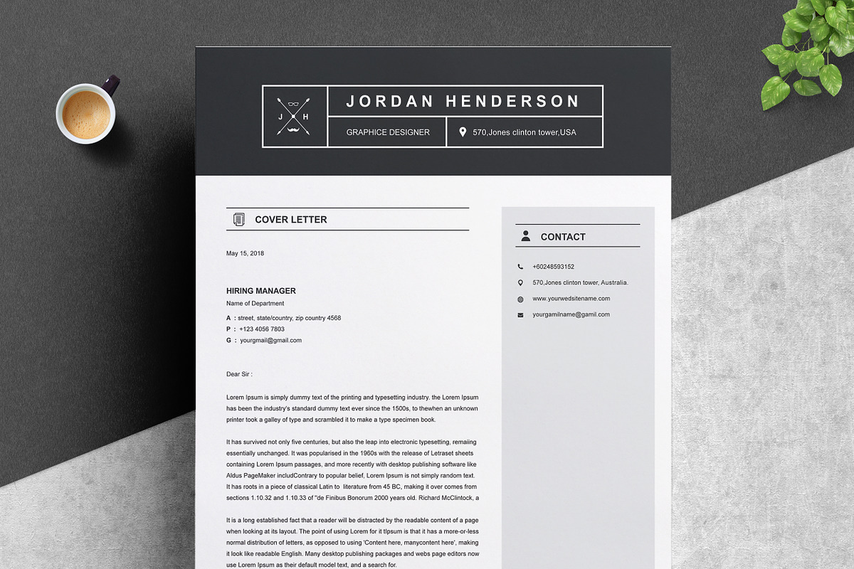 Resume / CV Template, a Resume Template by ResumeInventor (Photo 3 of 6)