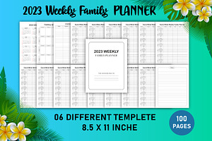 2023 Family Weekly Planners