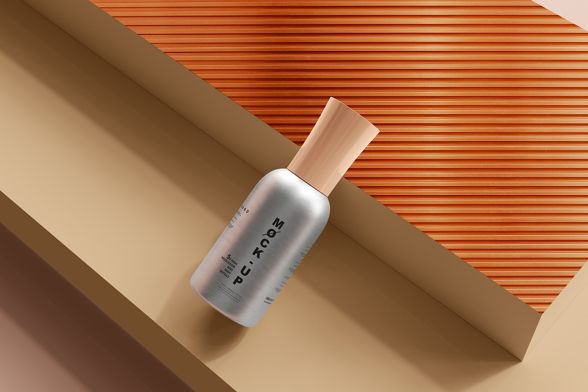 Aluminum Cosmetic Mockup Bundle, a Cups & Container Mockup by pmvch (Photo 158 of 206)