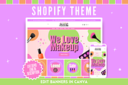 Cute Makeup Shopify Theme, a Shopify Template by SunshineStudioBoutique (Thumbnail 1 of 9)