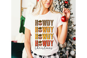 Howdy Christmas Sublimation PNG