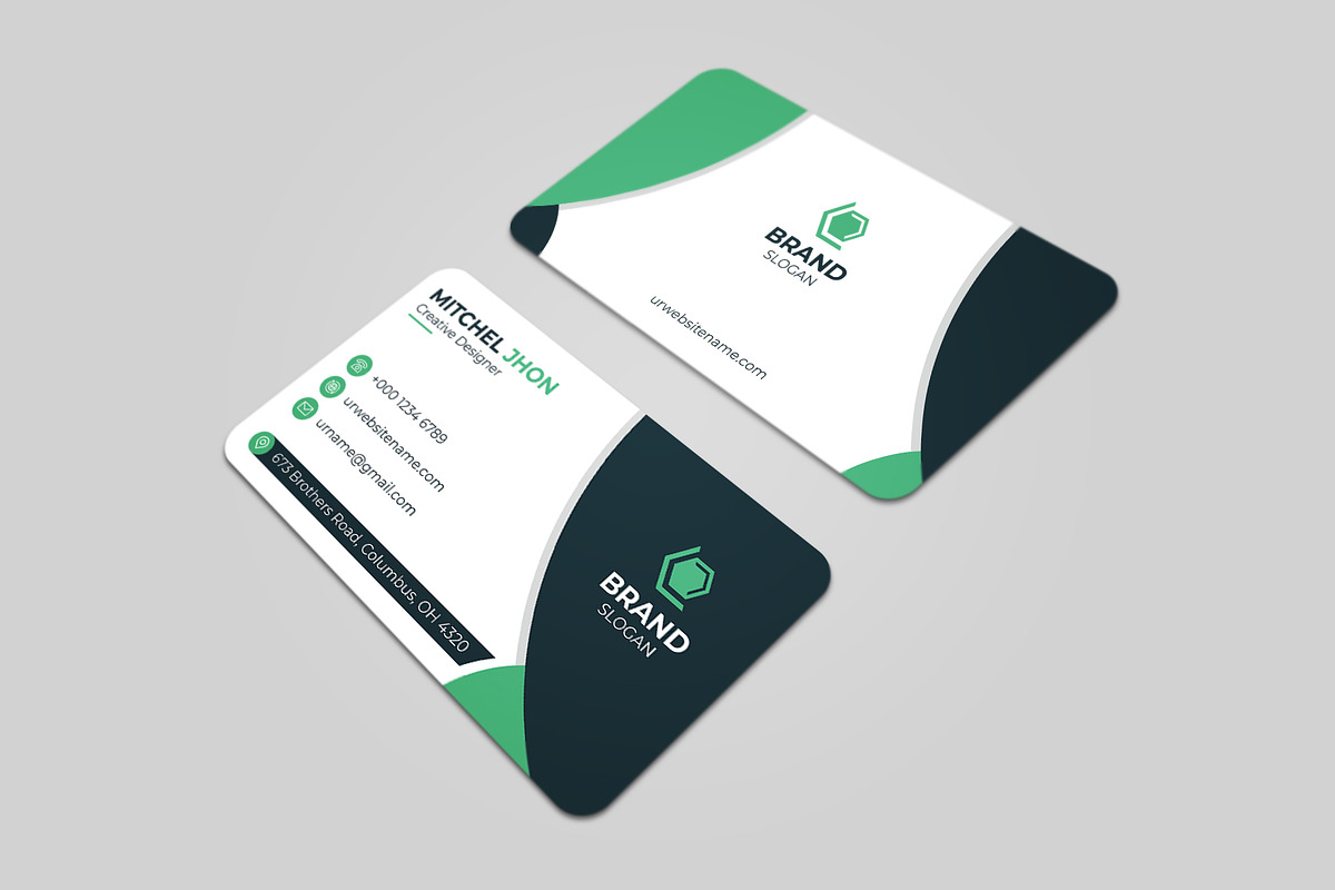 Creative & Modern Business Card, a Business Card Template by GFXCity (Photo 4 of 4)