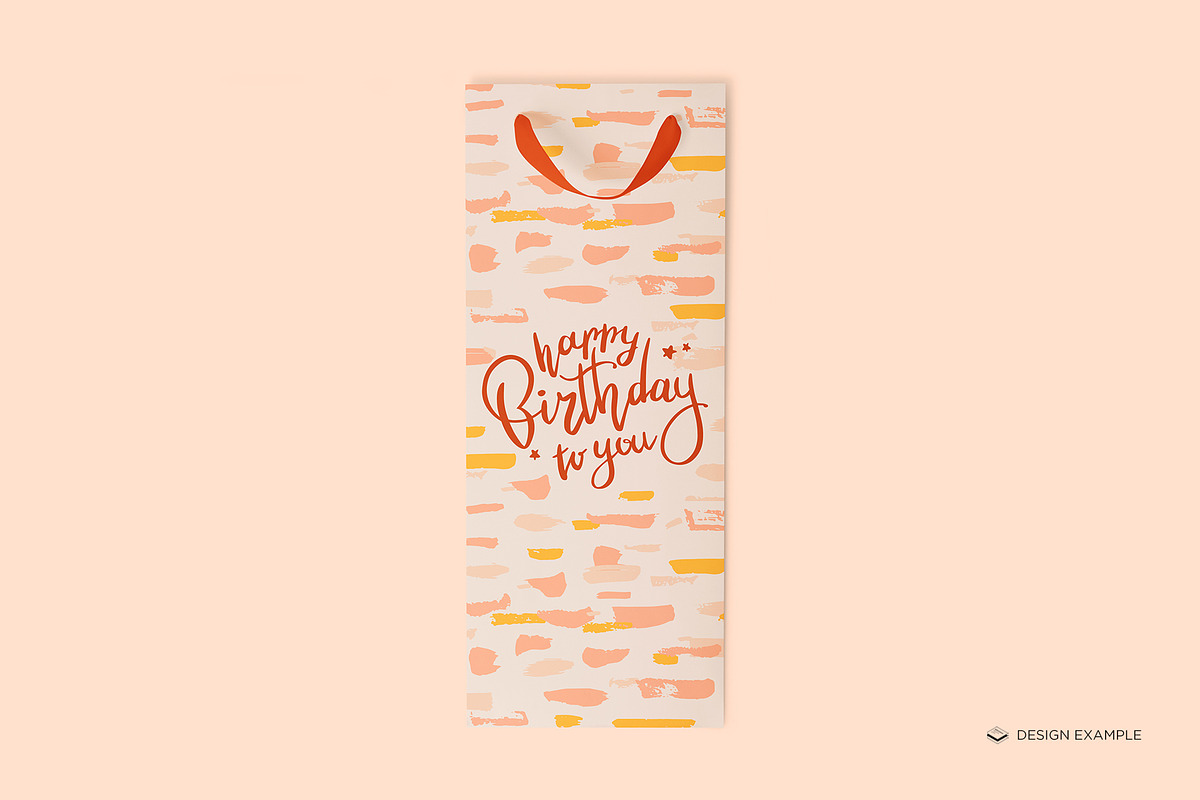 Wine Size Gift Bag Mock-up, a Print Template by Branda Keeps (Photo 6 of 17)
