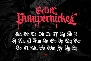 Gothic Vector Letters - 019