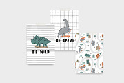 CUTE DINO BUNDLE, an Animal Illustration by Barkova Nadya (Thumbnail 5 of 13)